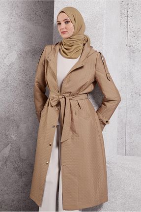 ترنچکت بژ زنانه پلی استر Alvina - کد 868636667