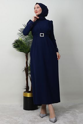 لباس حجاب سرمه ای زنانه Kalem giz astore - کد 746156042