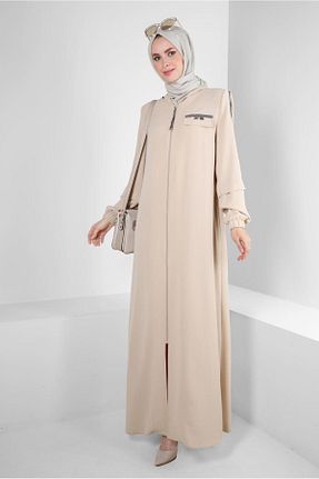 کلاه و ابایا بژ زنانه مخلوط پلی استر Alvina - کد 799159706