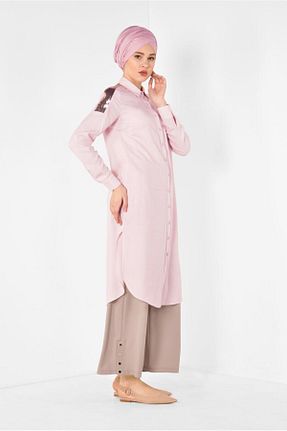تونیک حجاب صورتی زنانه پلی استر Alvina - کد 872833615