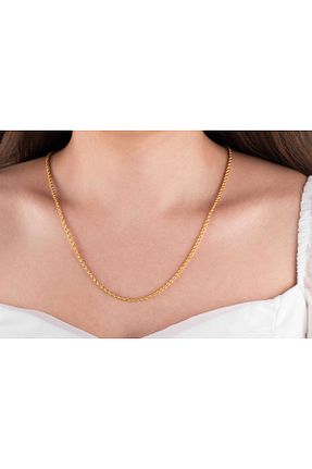 گردنبند طلا طلائی زنانه 14 عیار GEBZE TAKI - کد 922678212