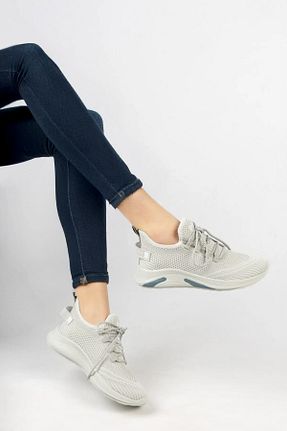 کفش اسنیکر طوسی زنانه بند دار Beınsteps - کد 920789815