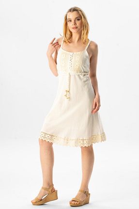 لباس بژ زنانه بافتنی Eliş Şile Bezi - کد 92951030