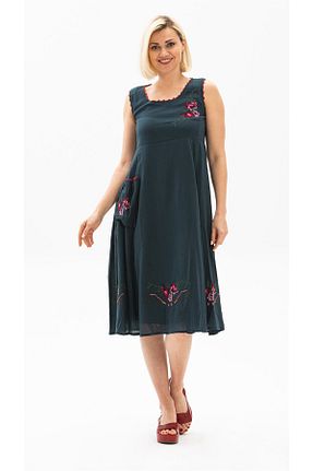 لباس آبی زنانه بافتنی Eliş Şile Bezi - کد 93040501