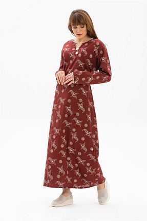 لباس زرشکی زنانه بافتنی Eliş Şile Bezi - کد 92947907