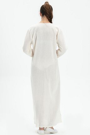 لباس حجاب بژ زنانه رگولار Eliş Şile Bezi - کد 92947270