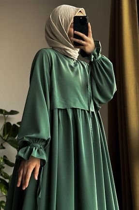لباس حجاب سبز کلوش ANDE - کد 871118789