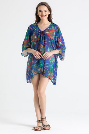 رویه بیکینی سرمه ای زنانه پنبه ای Eliş Şile Bezi - کد 669285719