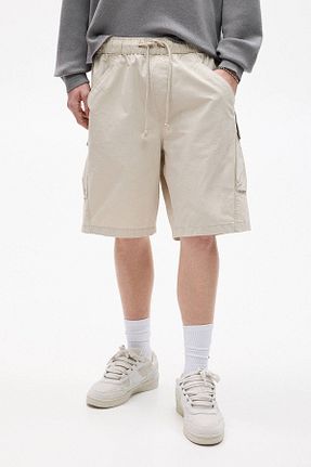 شلوارک و برمودا بژ مردانه پنبه ای Pull & Bear - کد 922048318