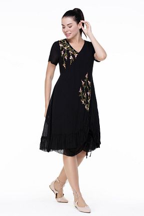 لباس مشکی زنانه بافتنی Eliş Şile Bezi - کد 770321159