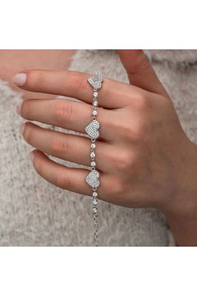 دستبند نقره رنگی زنانه 925 عیار Gumush - کد 922690892