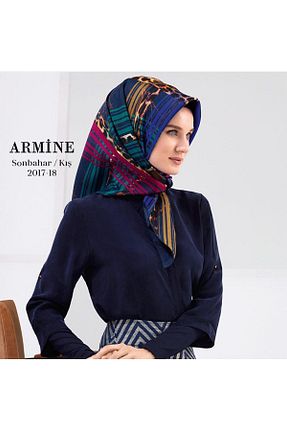روسری سرمه ای İpek Tivil Armine - کد 922074384