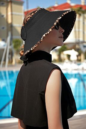 کلاه مشکی زنانه حصیر Remsa Mayo - کد 922054131
