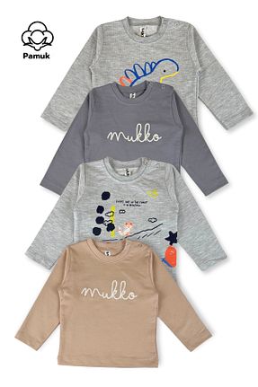 سوئیشرت رنگی بچه گانه چاپی MK Mukko Kids - کد 922701693