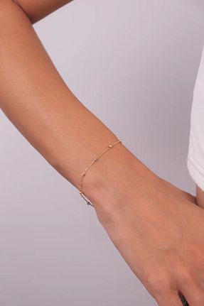 دستبند طلا طلائی زنانه 14 عیار Güzide Kuyumcu - کد 452568509