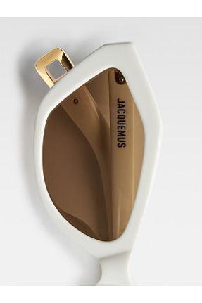 عینک آفتابی سفید زنانه UV400 JACQUEMUS - کد 922064648