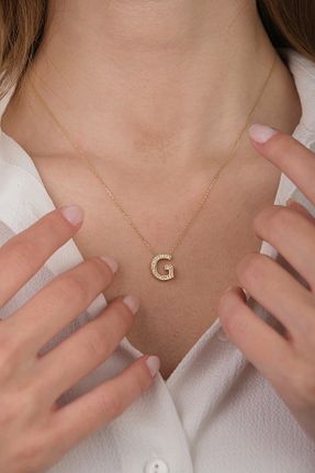 گردنبند طلا طلائی زنانه 14 عیار Güzide Kuyumcu - کد 731105247