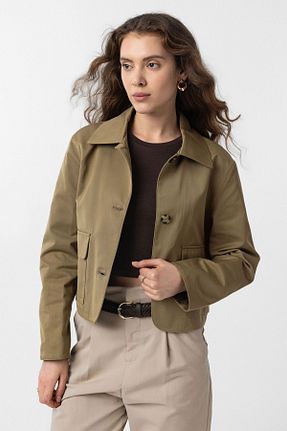 کت خاکی زنانه Relaxed Antioch - کد 872413018