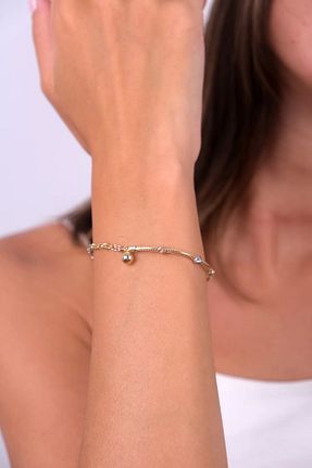 دستبند طلا طلائی زنانه 14 عیار Güzide Kuyumcu - کد 444185181