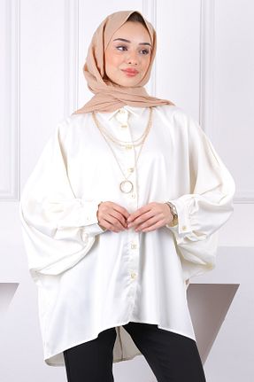 پیراهن حجاب بژ زنانه رگولار İmajButik - کد 922115897