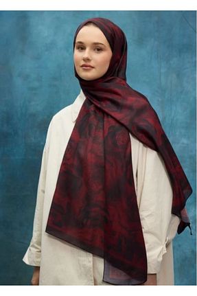 شال زرشکی زنانه پنبه ای Modechic Collection - کد 922101641