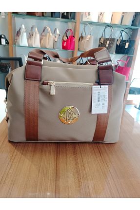 کیف دوشی بژ زنانه چرم مصنوعی eflanmoda - کد 922085180