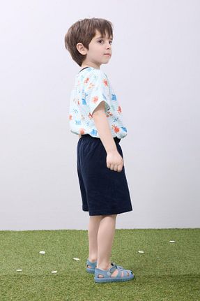 ست بالاتنه و پائین تنه سرمه ای بچه گانه بافتنی Perendi - کد 922710490