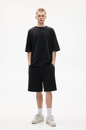 تیشرت مشکی مردانه رگولار Pull & Bear - کد 922072044