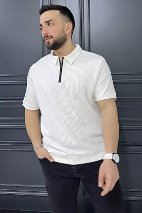 تیشرت بژ مردانه رگولار MİSHAR İTALİA - کد 922143329