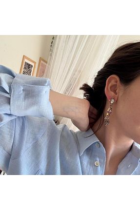 گوشواره جواهر رنگی Alice İsstanbul - کد 922147368