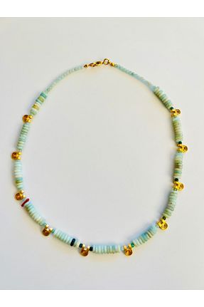 گردنبند جواهر سبز زنانه Enki Design - کد 922156406