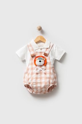 ست نوزادی نارنجی بچه گانه پنبه ای Jikko Baby - کد 922138251