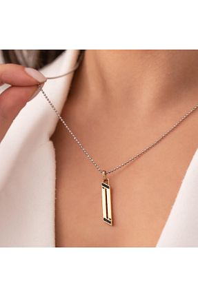 گردنبند طلا طلائی زنانه 14 عیار hakan mücevherat - کد 922786452