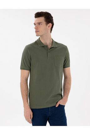 پولوشرت خاکی مردانه %100 پنبه Pierre Cardin - کد 922161455