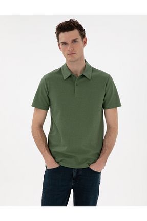 پولوشرت خاکی مردانه پنبه ای Pierre Cardin - کد 922161101