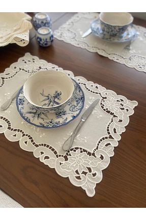 سرویس آمریکائی قهوه ای مستطیل Denef Home - کد 922161477