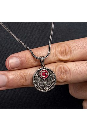 گردنبند نقره مشکی مردانه 925 عیار SERRA JEWELS - کد 922176488