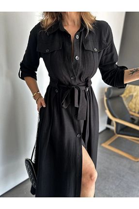 لباس مشکی زنانه بافتنی QİMYA BUTİK - کد 818667661