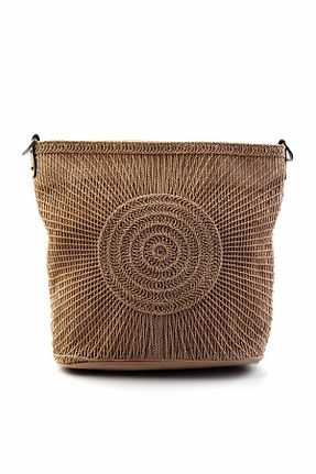 کیف پستچی بژ زنانه پارچه ای Bambi - کد 830494727
