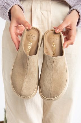 دمپائی بژ زنانه نبوک Polomia Comfort - کد 922298521
