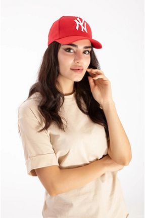 کلاه قرمز زنانه مخلوط کتان LadyColor - کد 922226226