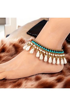 خلخال جواهر رنگی زنانه منجق EMENUNU - کد 922232791
