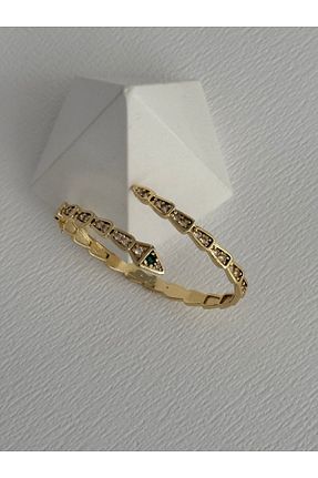دستبند جواهر طلائی زنانه زیرکن Luparadis - کد 922232179