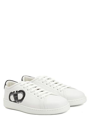 کفش اسنیکر سفید مردانه چرم Ferragamo - کد 923007834