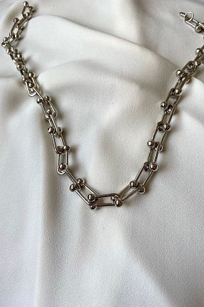 گردنبند جواهر طوسی زنانه استیل ضد زنگ GLAMORA - کد 922235113