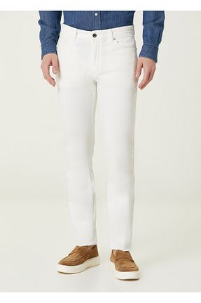 شلوار جین سفید مردانه پاچه تنگ ZEGNA - کد 923022386