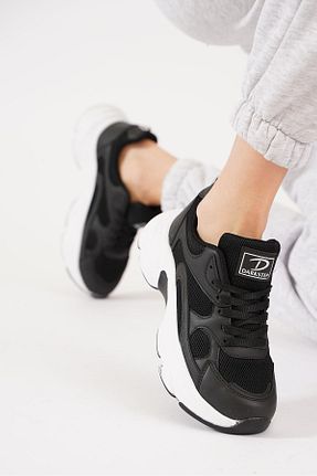 کفش اسنیکر مشکی زنانه بند دار Moda Pie - کد 922240745