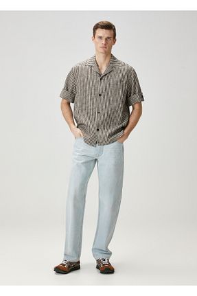 شلوار آبی مردانه پاچه لوله تفنگی Bottega Veneta - کد 923018627