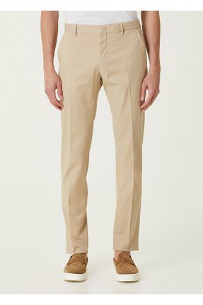 شلوار بژ مردانه پاچه لوله تفنگی ZEGNA - کد 923022793