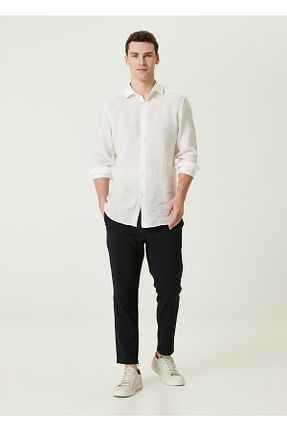 پیراهن سفید مردانه رگولار ZEGNA - کد 923026646